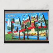 Tampa City Vintag Postcard Postkarte (Vorderseite)