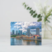 Tampa Downtown Skyline Postkarte (Stehend Vorderseite)
