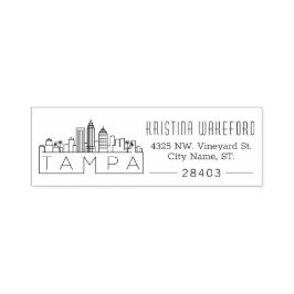 Tampa, FL | Selbstfarbige Briefmarke der benutzerd Permastempel