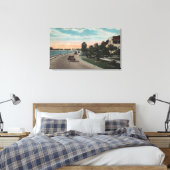 Tampa, Florida - Blick auf Bayshore Blvd Leinwanddruck (Insitu (Schlafzimmer))