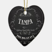 Tampa. Florida - Blitz-Hauptstadt der Welt Keramik Ornament (Links)