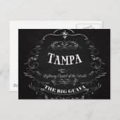 Tampa. Florida - Blitzende Hauptstadt der Welt Postkarte (Vorne/Hinten)