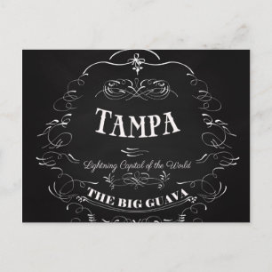 Tampa. Florida - Blitzlicht-Hauptstadt der Welt Postkarte