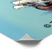 Tampa Florida Cartoon Karte Poster (Ecke)