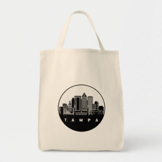 Tampa Florida City Skyline Tote Bag Tragetasche