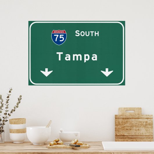 Tampa Florida fl Interstate Highway Freeway : Poster (Küche)