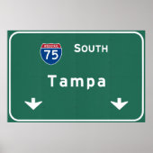 Tampa Florida fl Interstate Highway Freeway : Poster (Vorne)