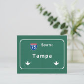 Tampa Florida fl Interstate Highway Freeway : Postkarte (Stehend Vorderseite)