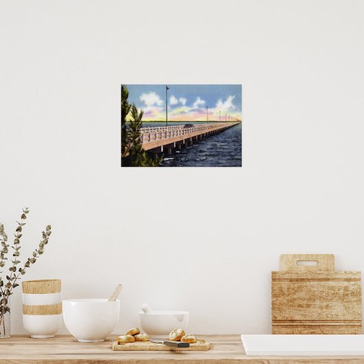 Tampa Florida Gandy Bridge Poster (Küche)