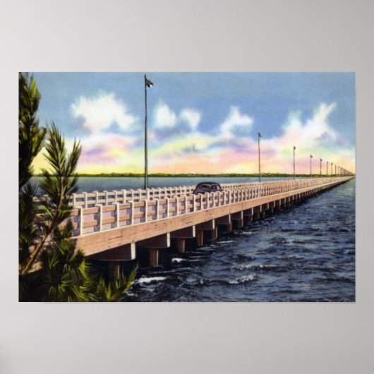 Tampa Florida Gandy Bridge Poster (Vorne)