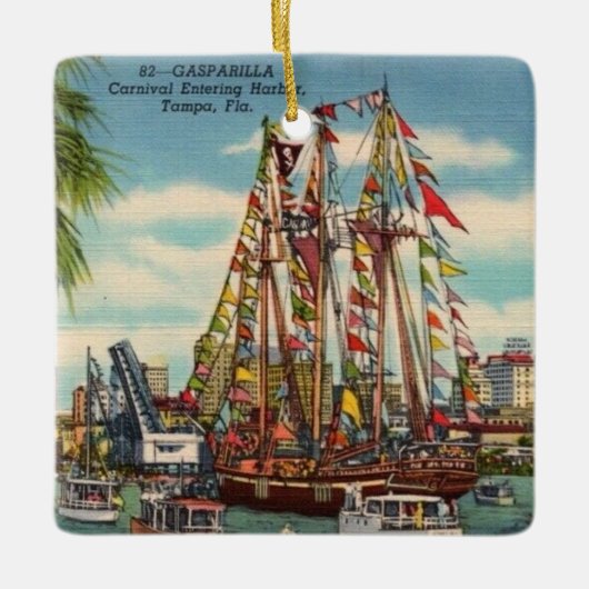 Tampa Florida Gasparilla Keramikornament (Vorderseite)