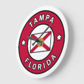 Tampa Florida Große Wanduhr (Winkel)