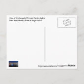 Tampa, Florida im Morgengrauen von den Davis Islan Postkarte (Rückseite)