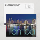 Tampa, Florida im Morgengrauen von den Davis Islan Postkarte (Vorne/Hinten)