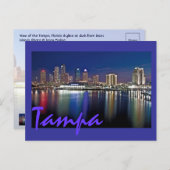 Tampa, Florida im Morgengrauen von den Davis Islan Postkarte (Vorne/Hinten)