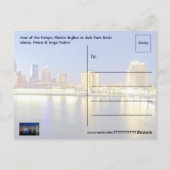 Tampa, Florida im Morgengrauen von den Davis Islan Postkarte (Rückseite)