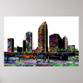 Tampa, Florida in Graffiti Poster (Vorne)