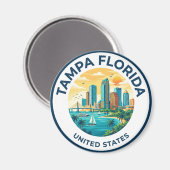 Tampa Florida Magnet (Vorderseite/Rückseite)