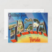 Tampa Florida Postkarte (Vorne/Hinten)