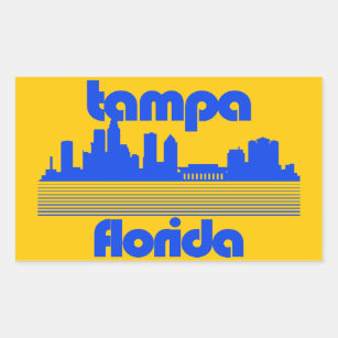 Tampa Florida Rechteckiger Aufkleber