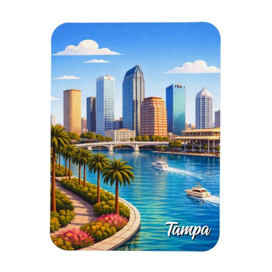 Tampa Florida Reise Magnet (Vertikal)