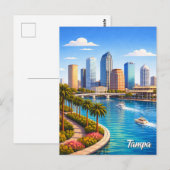 Tampa Florida Reise Postkarte (Vorne/Hinten)