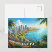 Tampa Florida Reise Postkarte (Vorne/Hinten)