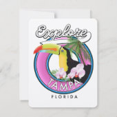 Tampa Florida Retro-Logo entdecken (Rückseite)