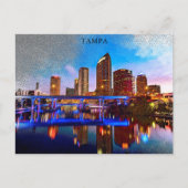 Tampa Florida Retro Vintage Reise Postkarte (Vorderseite)