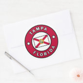 Tampa Florida Runder Aufkleber (Umschlag)