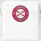 Tampa Florida Runder Aufkleber (Tasche)