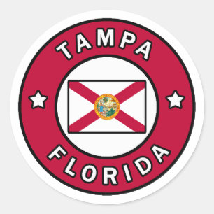 Tampa Florida Runder Aufkleber