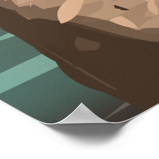 Tampa Florida schönes Reiseplakat. Poster (Ecke)