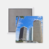 Tampa Florida Skyline Magnet (Vorderseite/Rückseite)