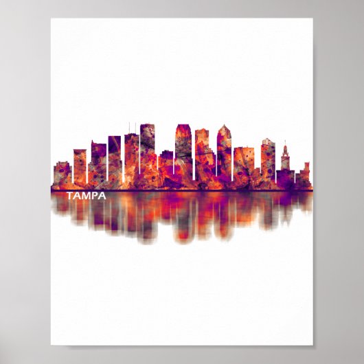 Tampa Florida Skyline Poster (Vorne)