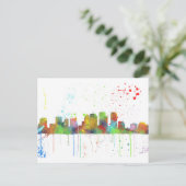 TAMPA, FLORIDA SKYLINE POSTKARTE (Stehend Vorderseite)