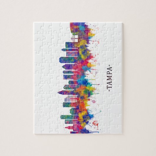 Tampa Florida Skyline Puzzle (Vertikal)