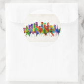 Tampa Florida Skyline Runder Aufkleber (Tasche)