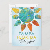 Tampa Florida Sunshine Travel Postkarte (Vorne/Hinten)