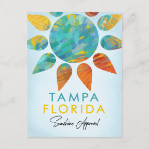 Tampa Florida Sunshine Travel Postkarte