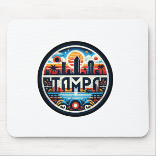 Tampa Florida - Tampa Bay Downtown Skyline F Mousepad