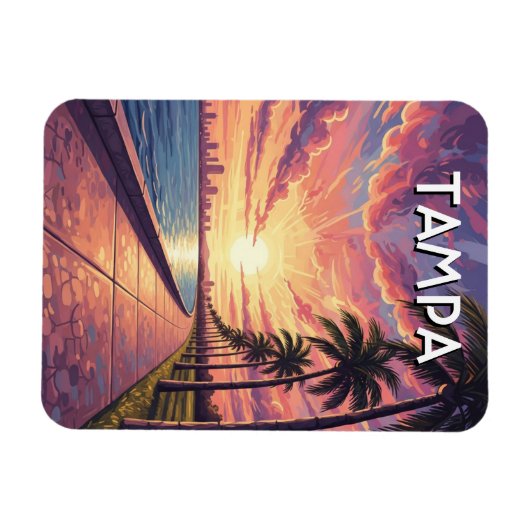 Tampa Florida Travel Magnet (Horizontal)