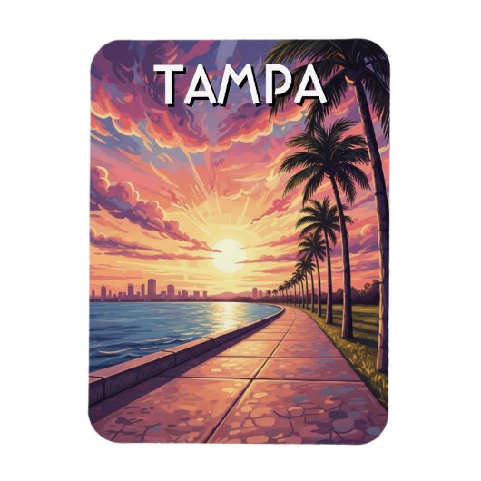 Tampa Florida Travel Magnet (Vertikal)