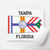 Tampa, Florida USA Flag Mousepad (Mit Mouse)