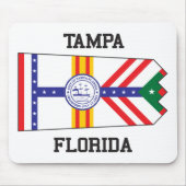 Tampa, Florida USA Flag Mousepad (Vorne)