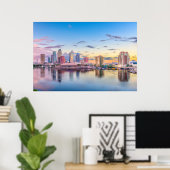 Tampa, Florida, Vereinigte Staaten Poster (Heimbüro)