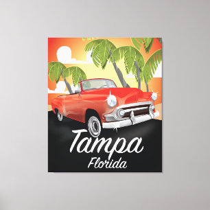 Tampa Florida Vintage Reiseplakat Leinwanddruck