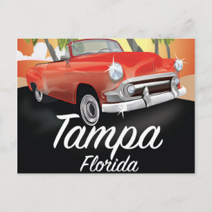 Tampa Florida Vintage Reiseplakat Postkarte