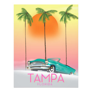 Tampa Florida Vintage Reiseposter Fotodruck
