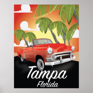 Tampa Florida Vintage-Reiseposter Poster
